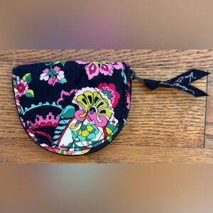 Vera Bradley Navy Floral Coin Purse
